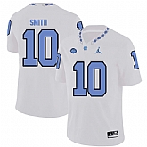 North Carolina Tar Heels 10 Jonathan Smith White College Football Jersey Dzhi,baseball caps,new era cap wholesale,wholesale hats